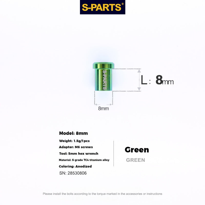 S-PARTS Titanium Alloy C-Clamp Fixing Nut Series