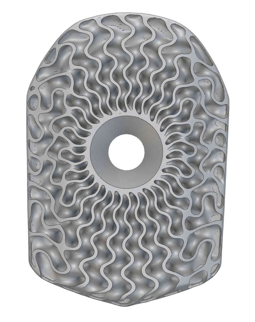 3D-printed titanium stem cap, suitable for integrated road Colnago CC01 bike handlebars, 1pcs