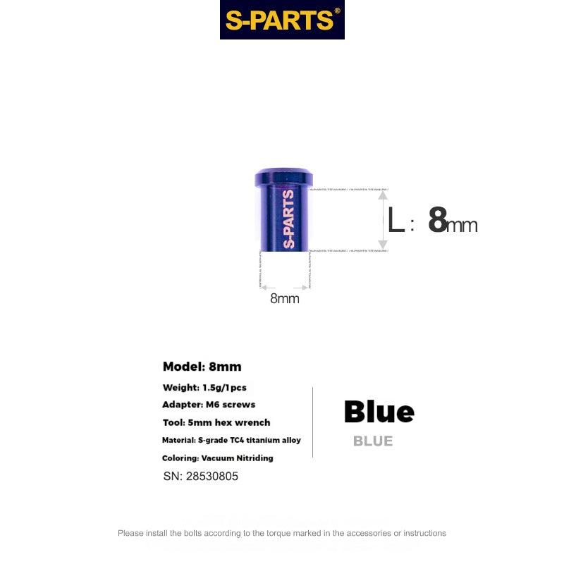 S-PARTS Titanium Alloy C-Clamp Fixing Nut Series