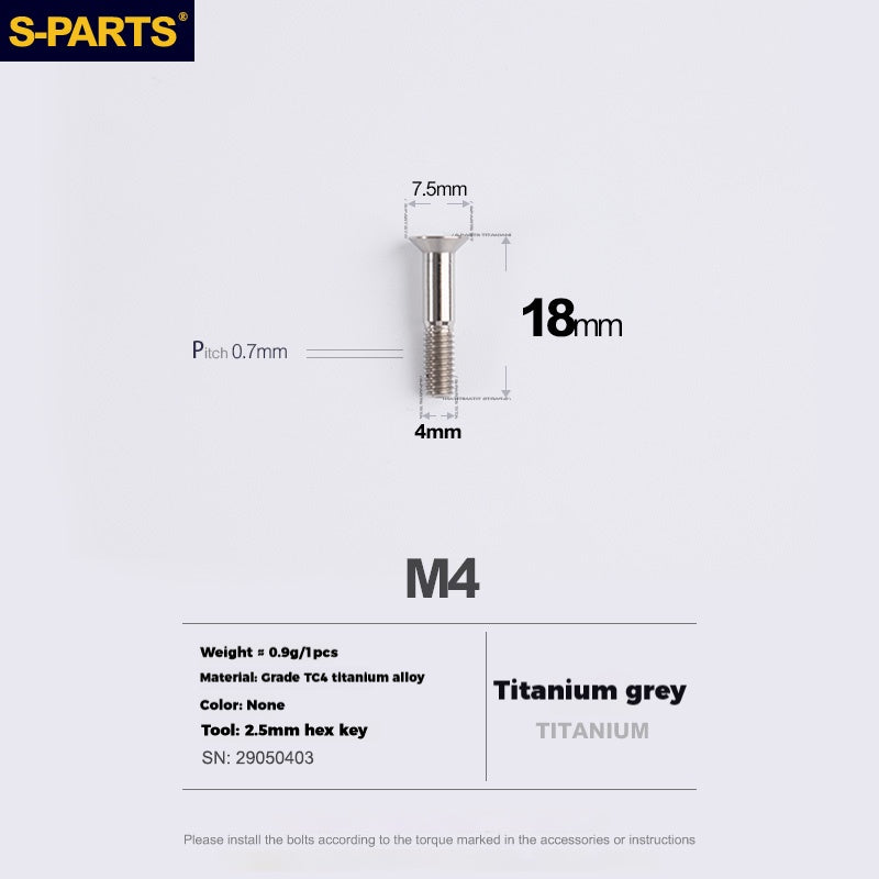 S-parts Stan titanium alloy guide wheel screws SRAM UT DA XT XTR Titanium Rear Derailleur Jockey Wheel Pulley Screw for Shimano Sram