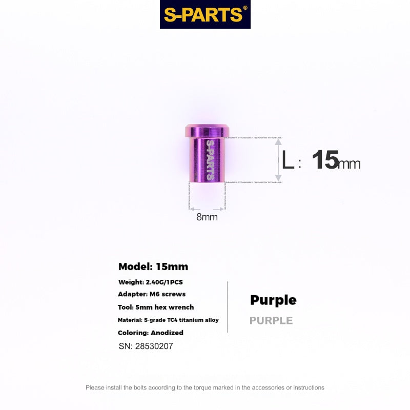 S-PARTS Titanium Alloy C-Clamp Fixing Nut Series