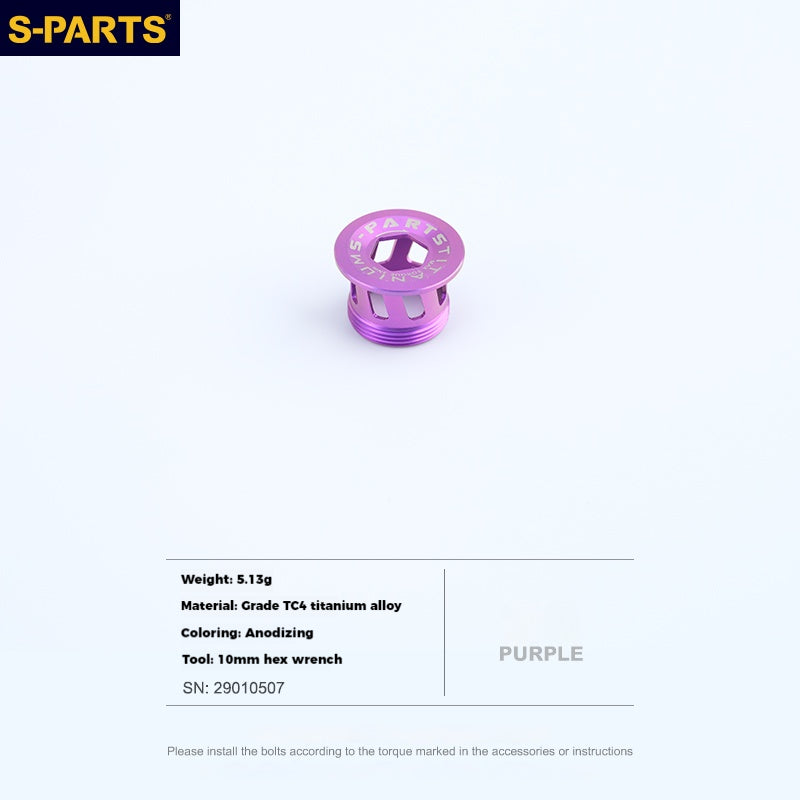 S-PARTS Titanium Alloy Crank Cover L15 for SHIMANO Series