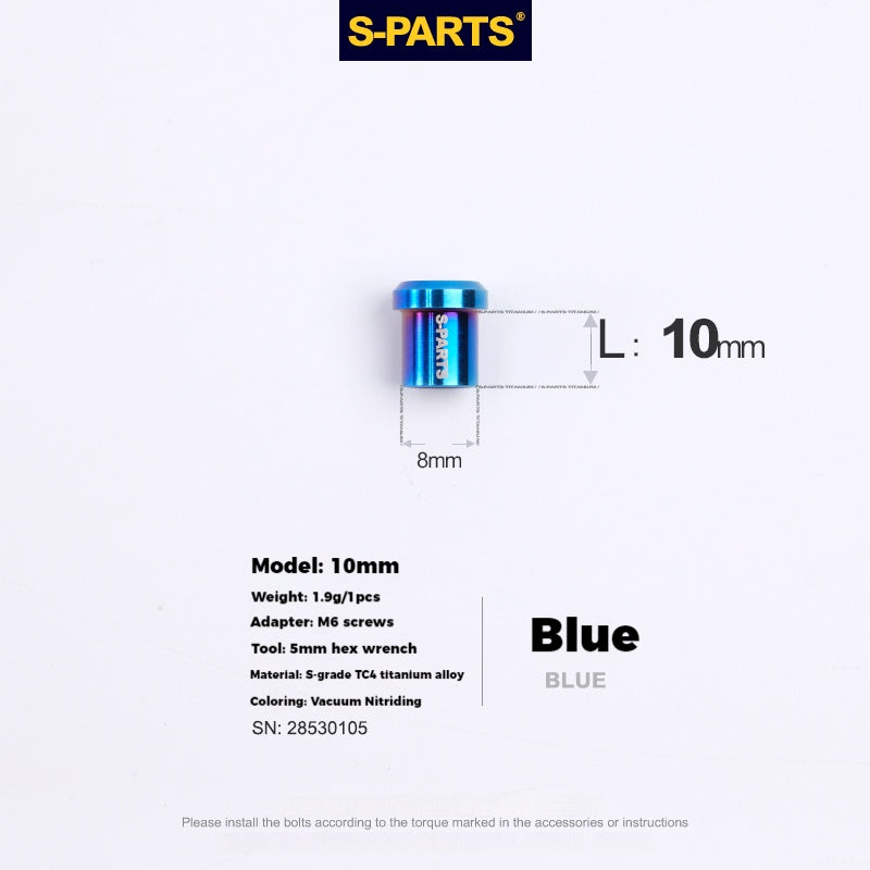 S-PARTS Titanium Alloy C-Clamp Fixing Nut Series