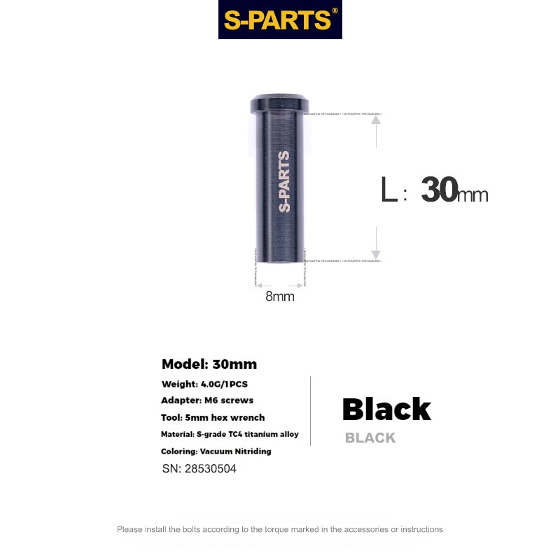 S-PARTS Titanium Alloy C-Clamp Fixing Nut Series