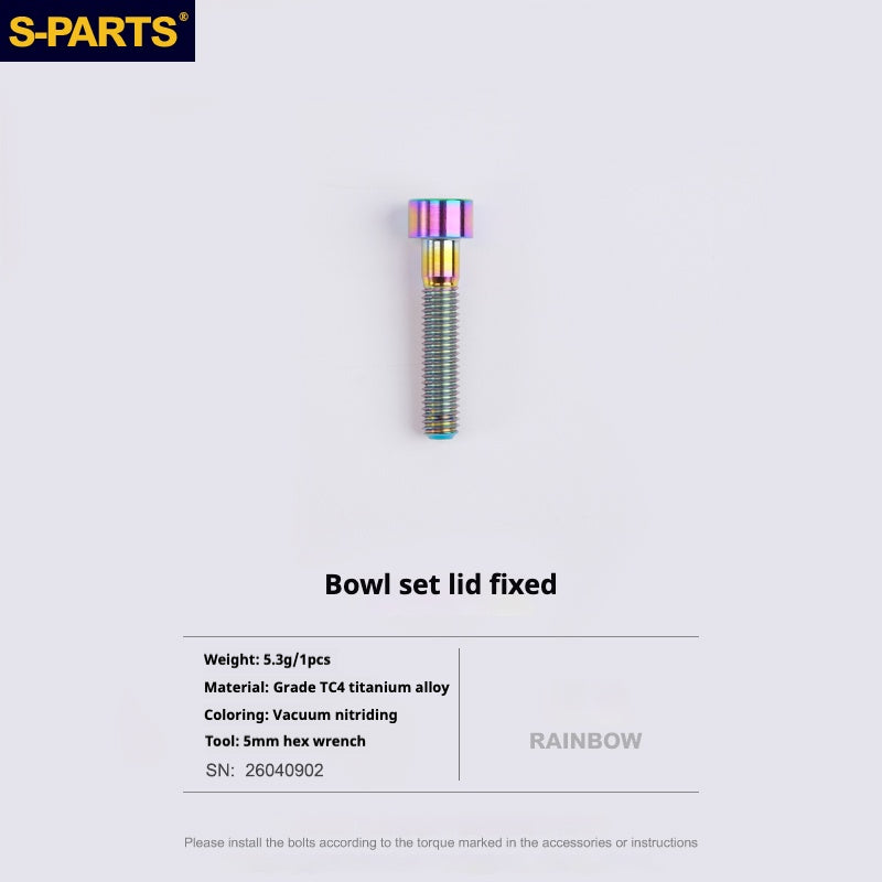 S-PARTS Titanium Screw DMR DEFY/SPANK SPOON /DPSBikes/Street Trial/bmx Handlebar Mounting Screws