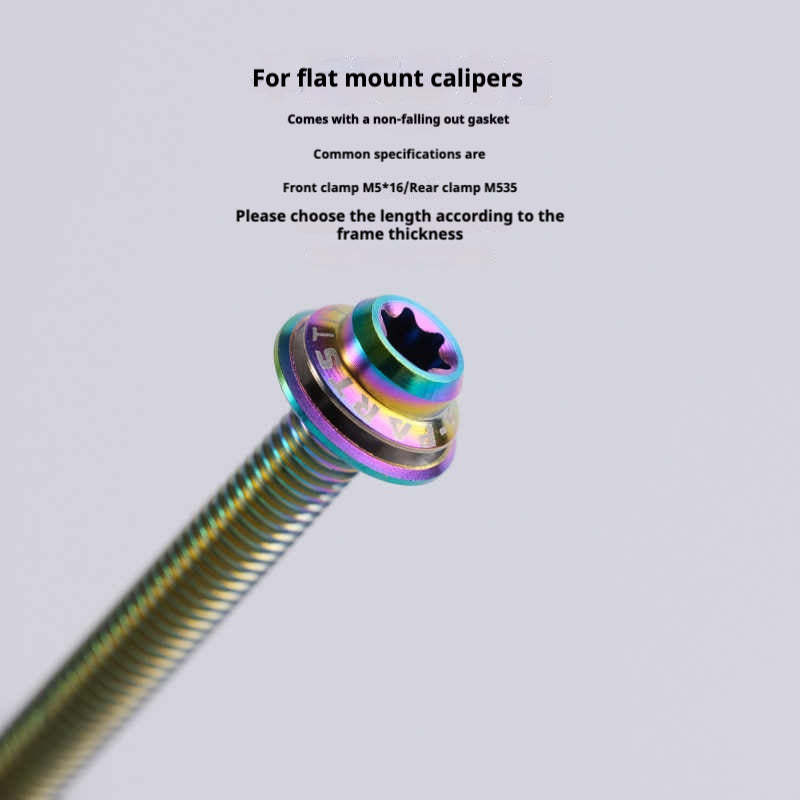 SPARTS R9270 R8150 R7170 Red Force Rival for Shimano Sram Road Disc Brake Adapter Mount Bolt |Titanium Caliper Fixing Screw
