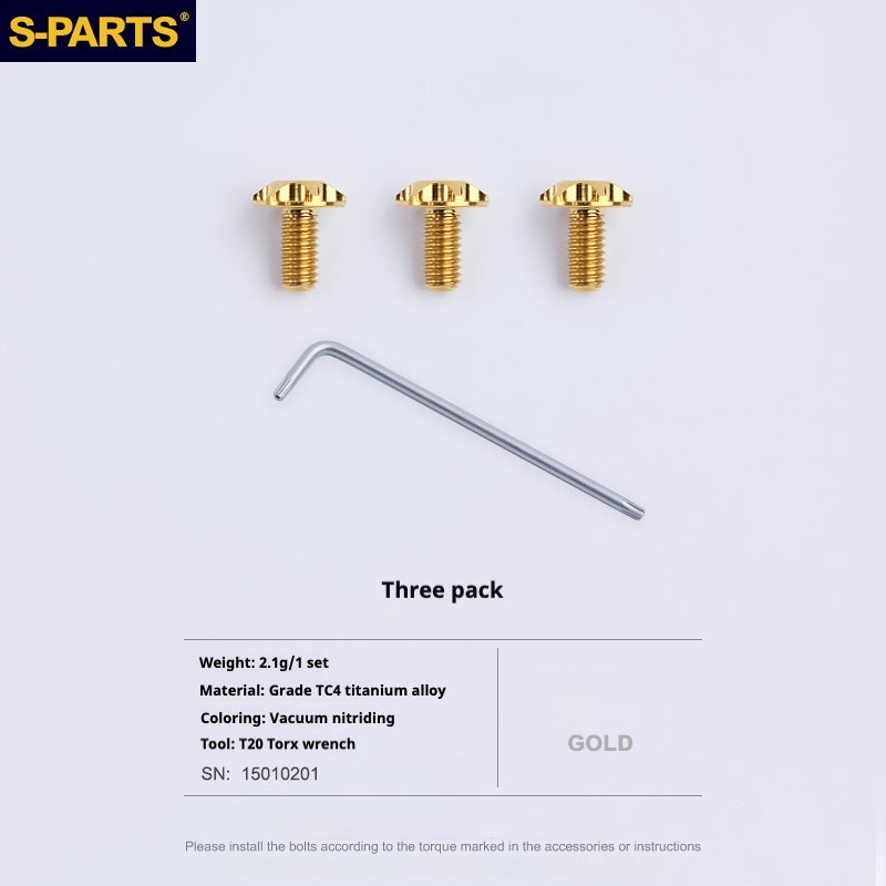 SPARTS Motorcycle Helmet Tailgate Retaining Titanium Screw Set PISTA GPRR Anti-skidding