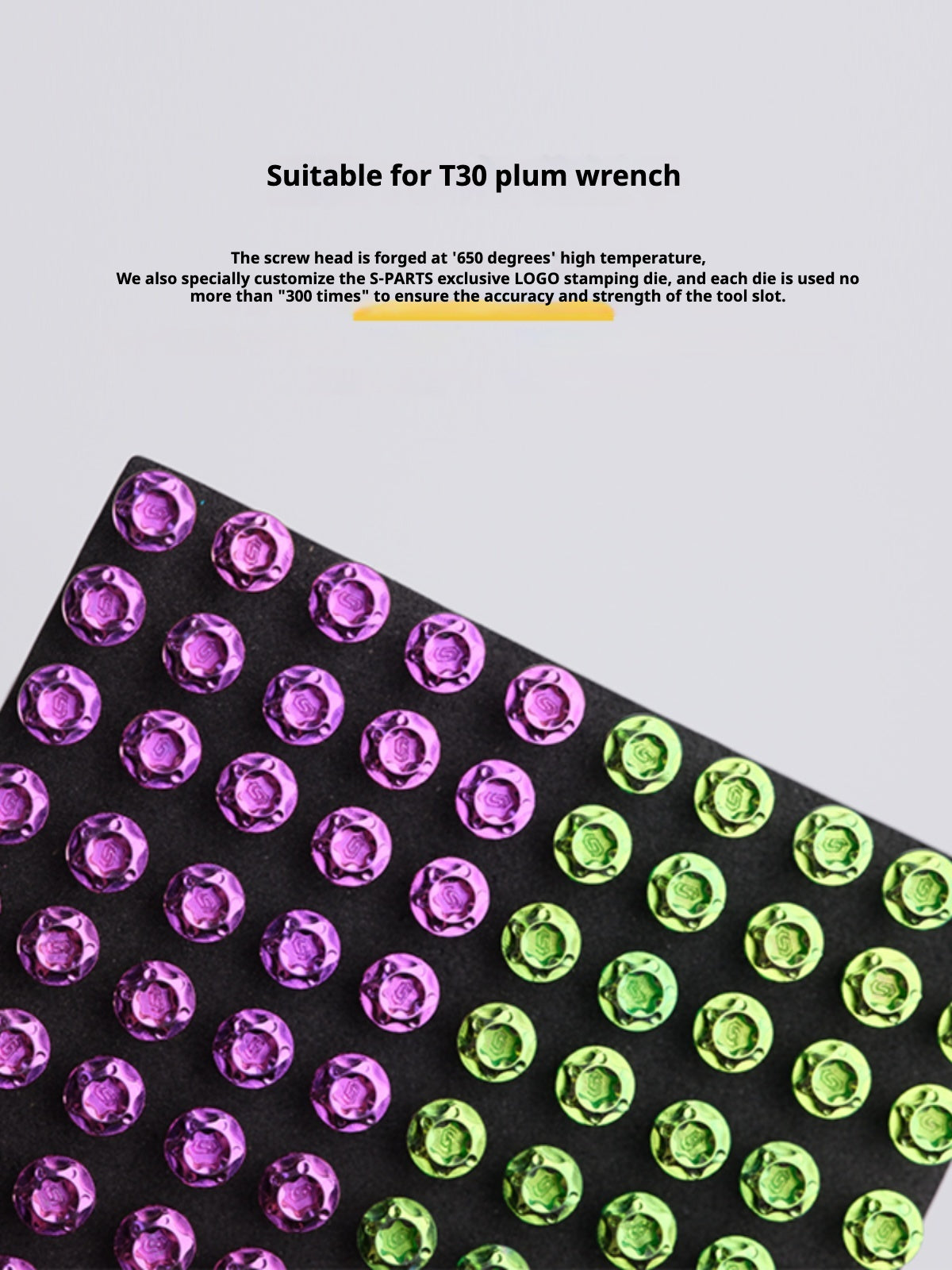 SPARTS A3 Series M6 L08-120mm Candy Color Titanium Screws Motorcycle Auto
