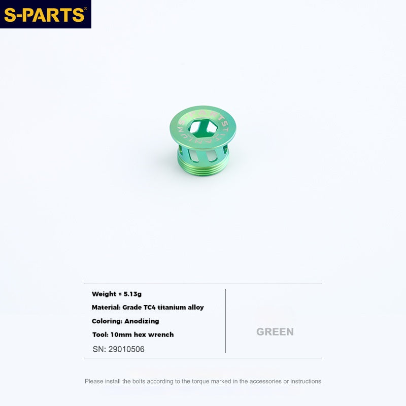 S-PARTS Titanium Alloy Crank Cover L15 for SHIMANO Series