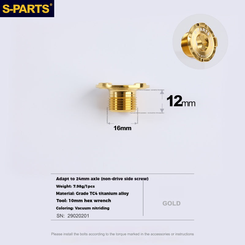 S-PARTS Titanium Alloy Crank Screws for ROTOR Series