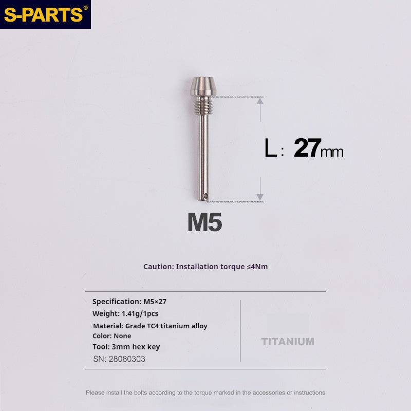 S-PARTS Titanium Brake Pad Pin Retainer for Shimano Sram Magura HOPE Disc Brake