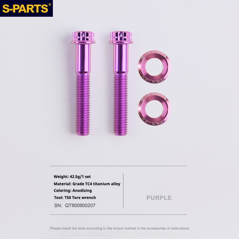 S-PARTS Titanium Rear Axle Bolts Compatible with GOOD TIMES Bicycles and DPSBikes