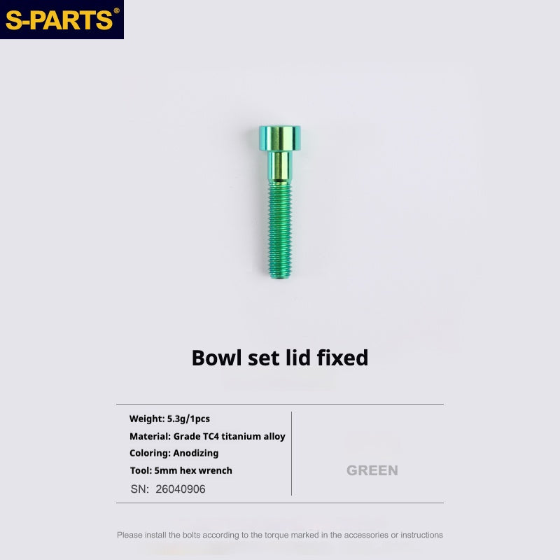 S-PARTS Titanium Screw DMR DEFY/SPANK SPOON /DPSBikes/Street Trial/bmx Handlebar Mounting Screws