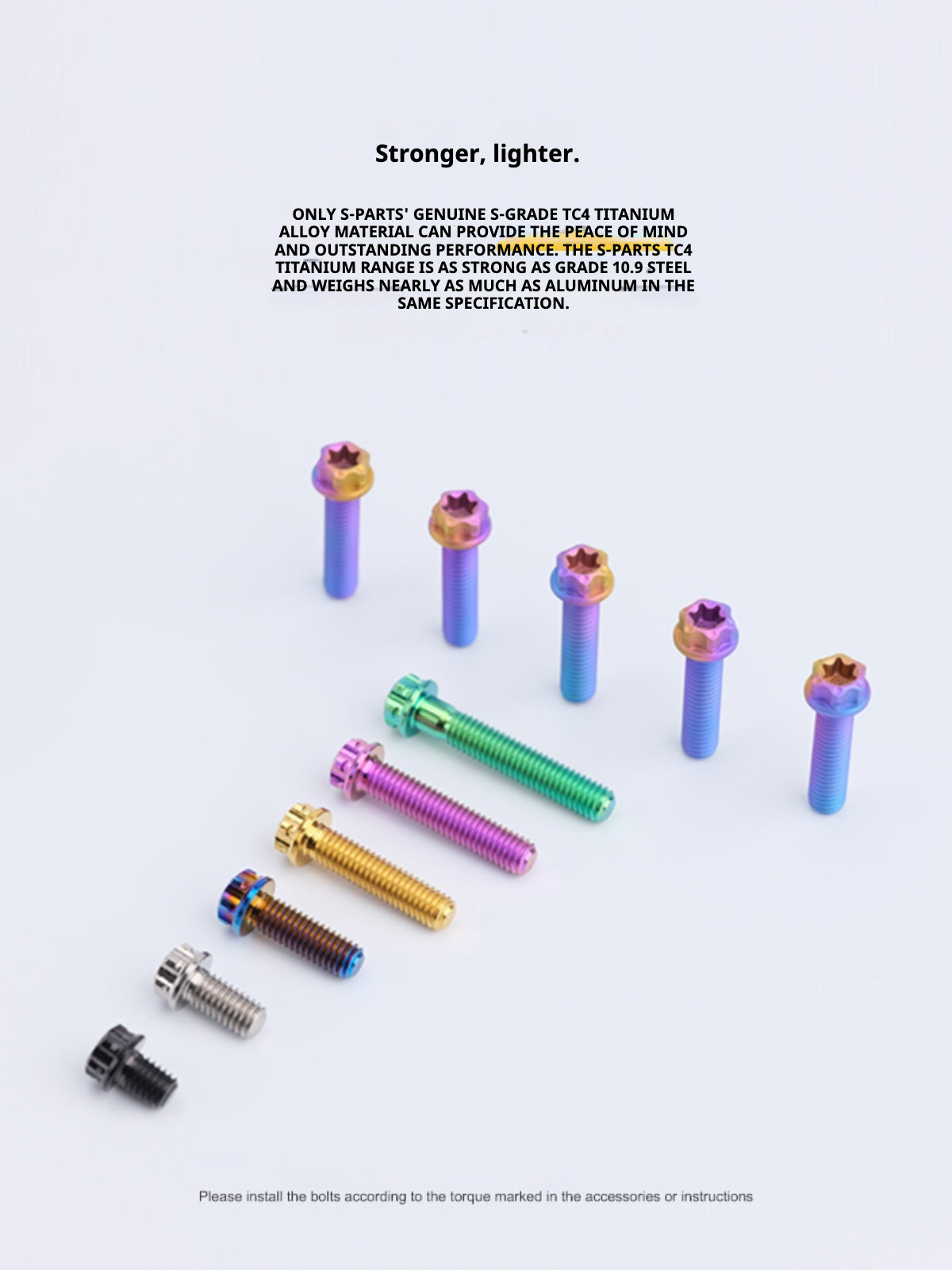 SPARTS Purple A3 Series M5 L06-110mm Titanium Screws Motorcycle Auto