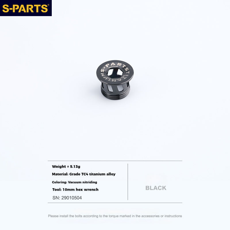 S-PARTS Titanium Alloy Crank Cover L15 for SHIMANO Series