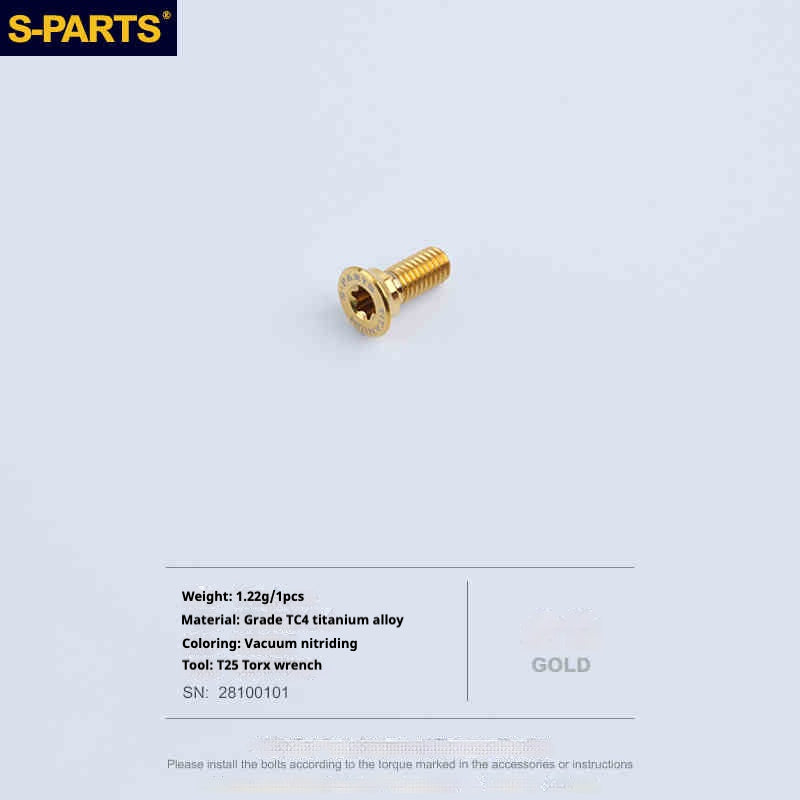 SPARTS R9270 R8150 R7170 Red Force Rival for Shimano Sram Road Disc Brake Adapter Mount Bolt |Titanium Caliper Fixing Screw