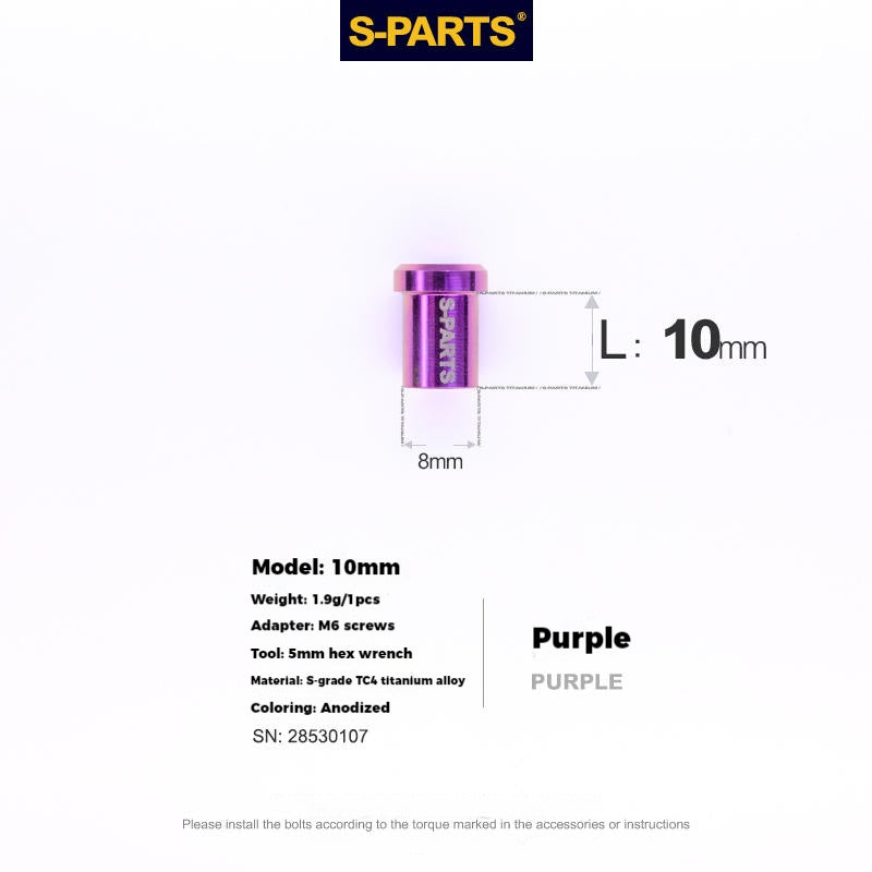 S-PARTS Titanium Alloy C-Clamp Fixing Nut Series