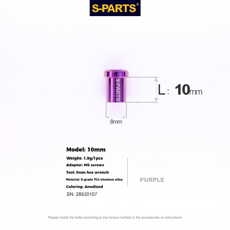 S-PARTS Titanium Alloy C-Clamp Fixing Nut Series