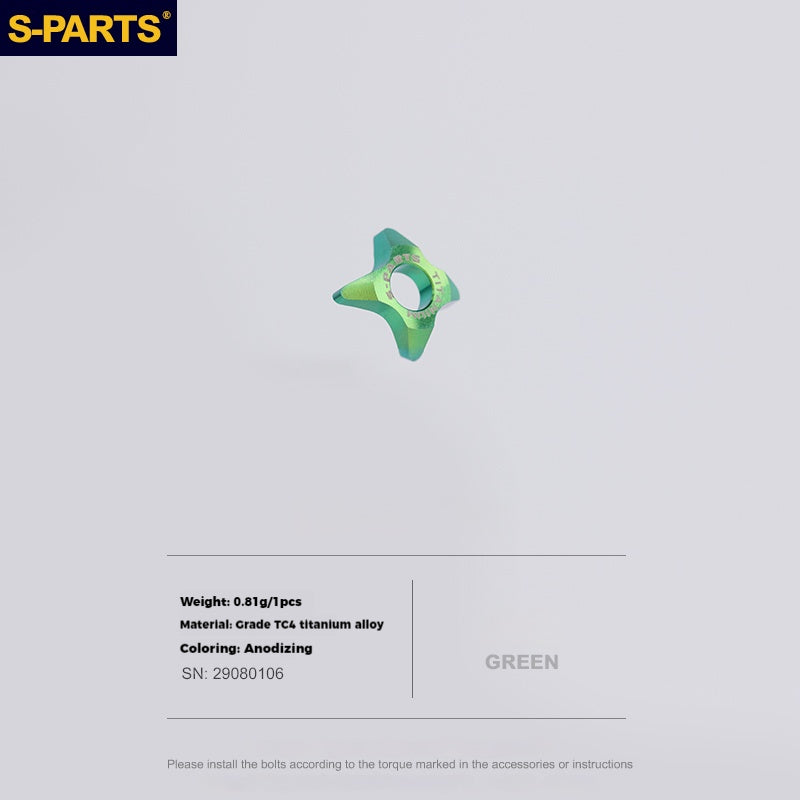 S-PARTS Titanium Alloy Direct-Mount Front Derailleur Fixing Bolt Set