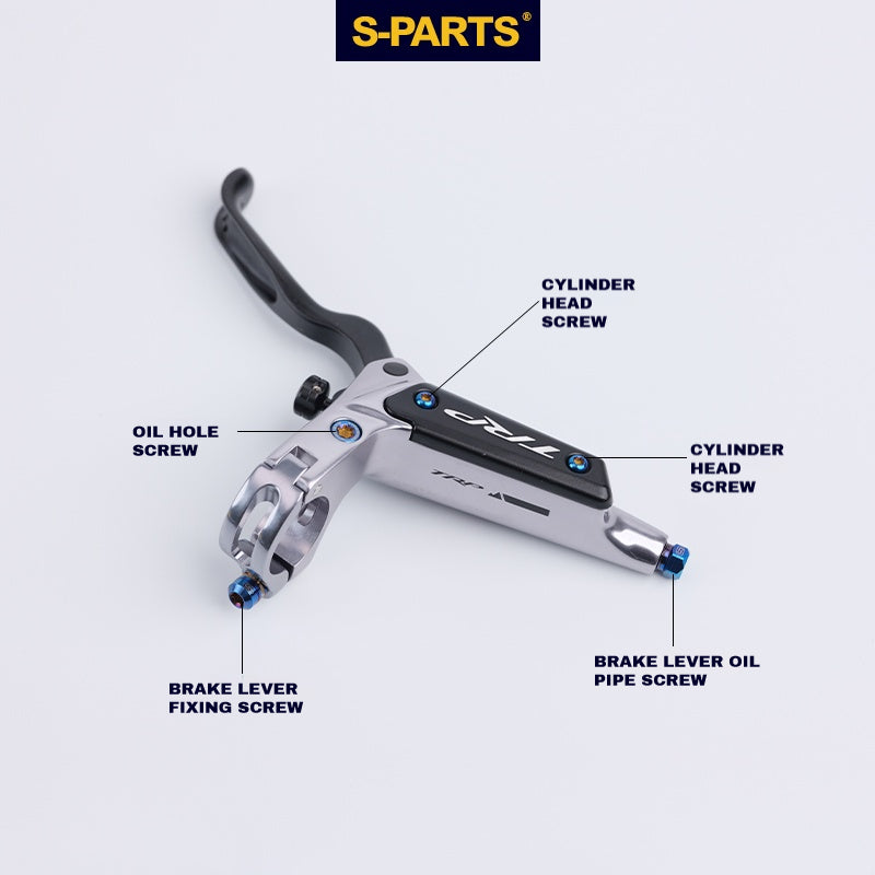 S-PARTS Titanium Alloy Screws for TRP DHR EVO Disc Brake Set