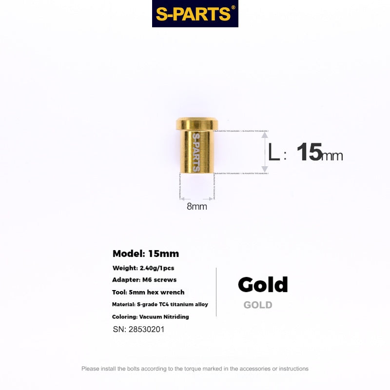 S-PARTS Titanium Alloy C-Clamp Fixing Nut Series