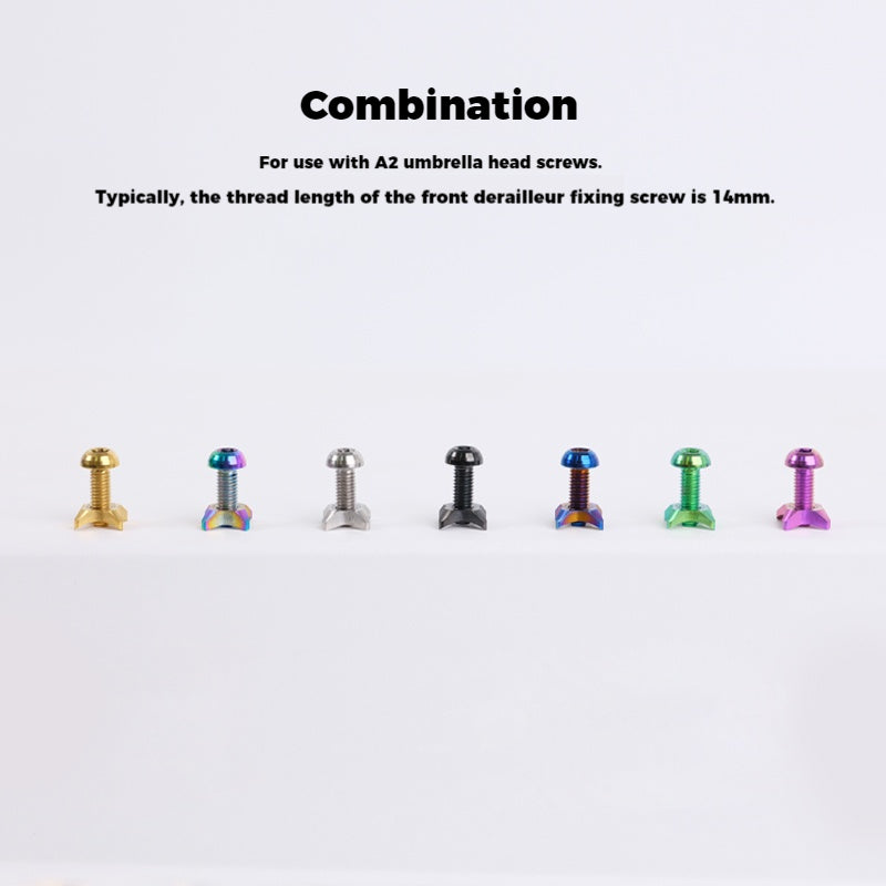 S-PARTS Titanium Alloy Direct-Mount Front Derailleur Fixing Bolt Set