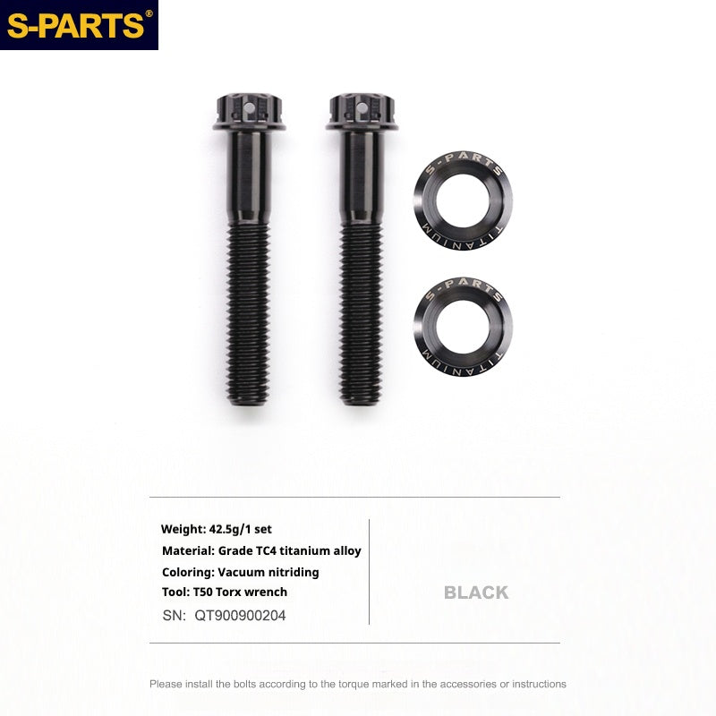 S-PARTS Titanium Rear Axle Bolts Compatible with GOOD TIMES Bicycles and DPSBikes