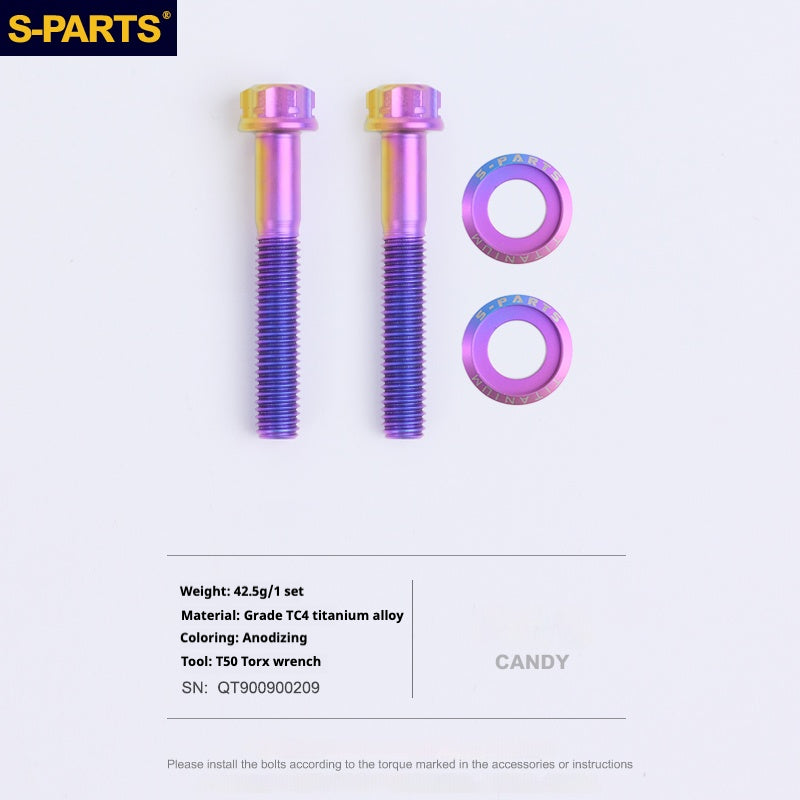 S-PARTS Titanium Rear Axle Bolts Compatible with GOOD TIMES Bicycles and DPSBikes