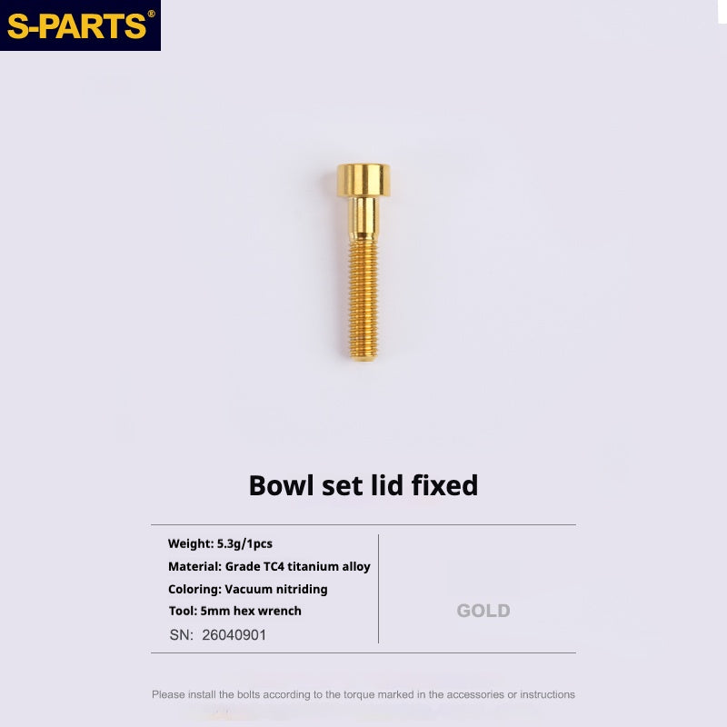 S-PARTS Titanium Screw DMR DEFY/SPANK SPOON /DPSBikes/Street Trial/bmx Handlebar Mounting Screws