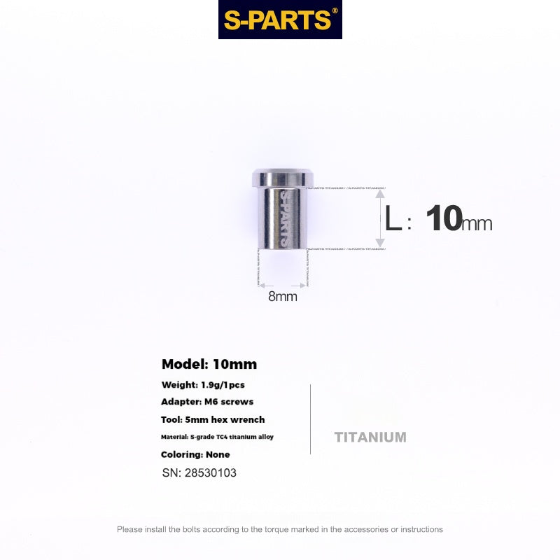 S-PARTS Titanium Alloy C-Clamp Fixing Nut Series