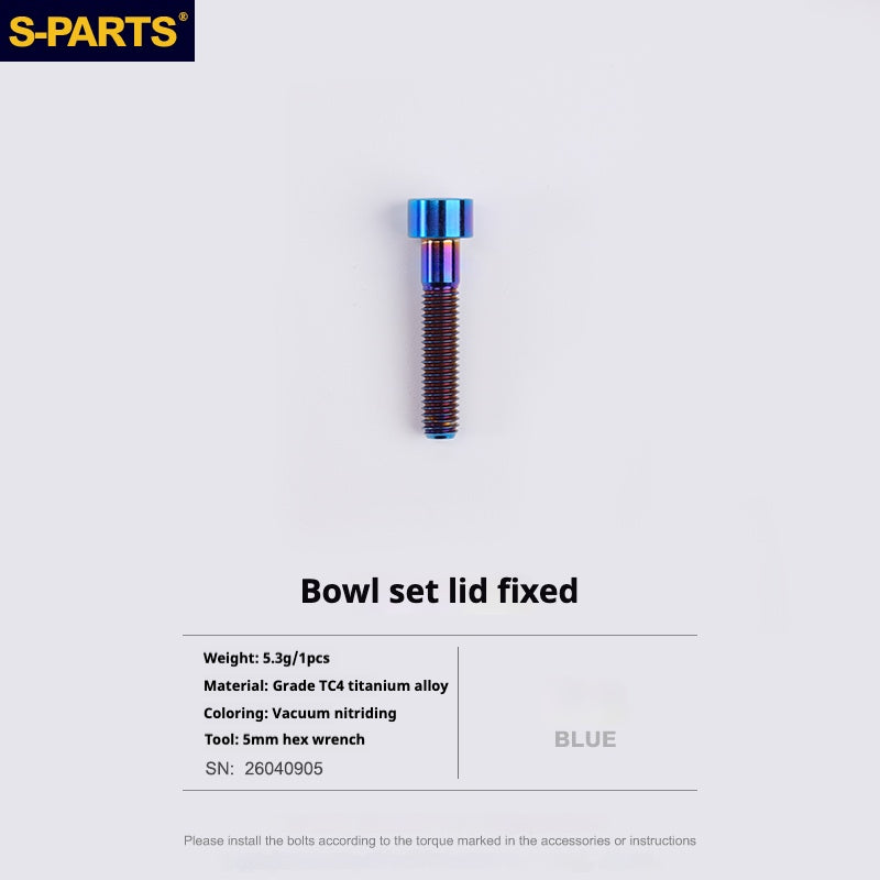 S-PARTS Titanium Screw DMR DEFY/SPANK SPOON /DPSBikes/Street Trial/bmx Handlebar Mounting Screws