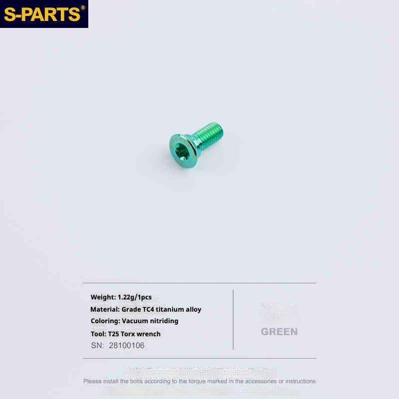 SPARTS R9270 R8150 R7170 Red Force Rival for Shimano Sram Road Disc Brake Adapter Mount Bolt |Titanium Caliper Fixing Screw
