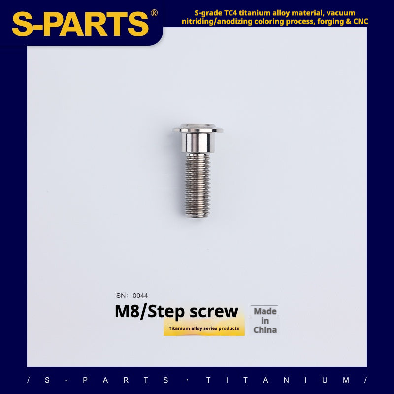 SPARTS A3 Umbrella Head Step Series M8 Titanium Color Titanium Screws Motorcycle Auto