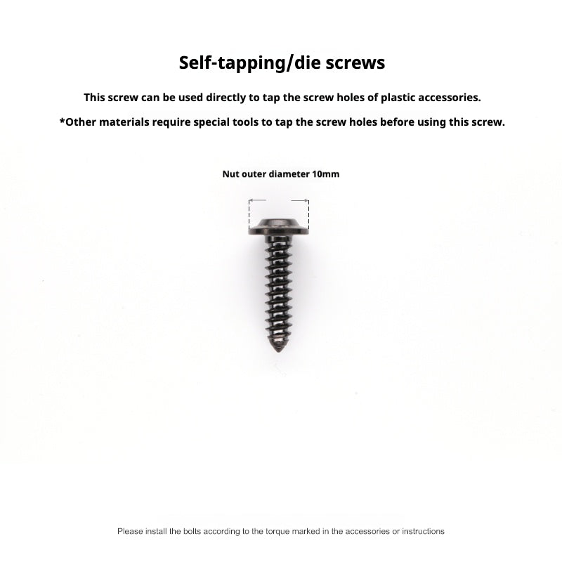 SPARTS A3 Umbrella Head Self-Tapping Wire Series M4 L12-20mm D10 Titanium Screws Motorcycle Auto