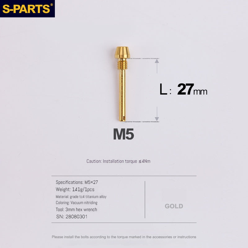S-PARTS Titanium Brake Pad Pin Retainer for Shimano Sram Magura HOPE Disc Brake