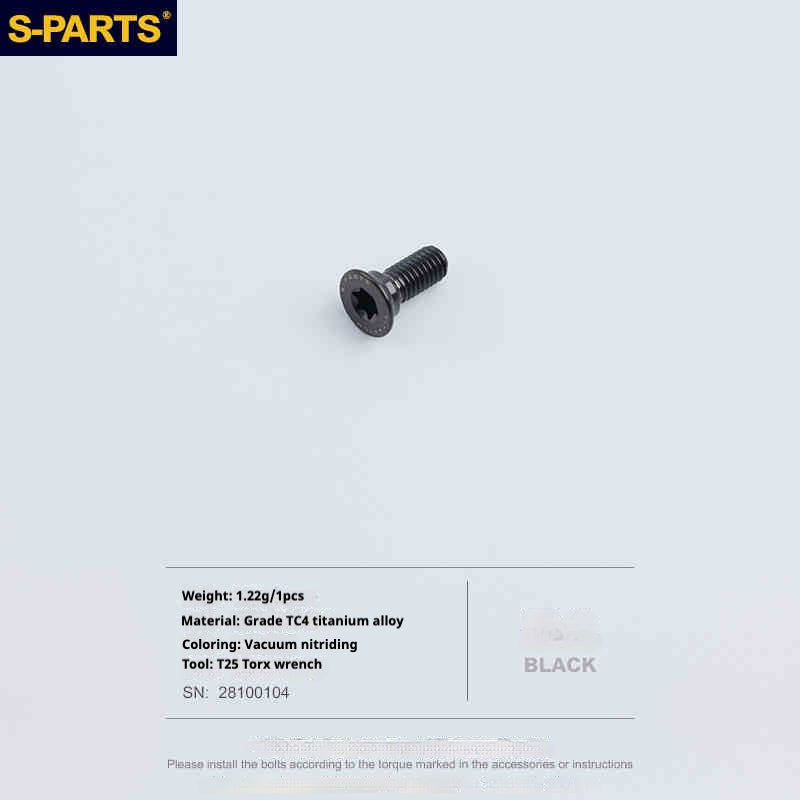SPARTS R9270 R8150 R7170 Red Force Rival for Shimano Sram Road Disc Brake Adapter Mount Bolt |Titanium Caliper Fixing Screw