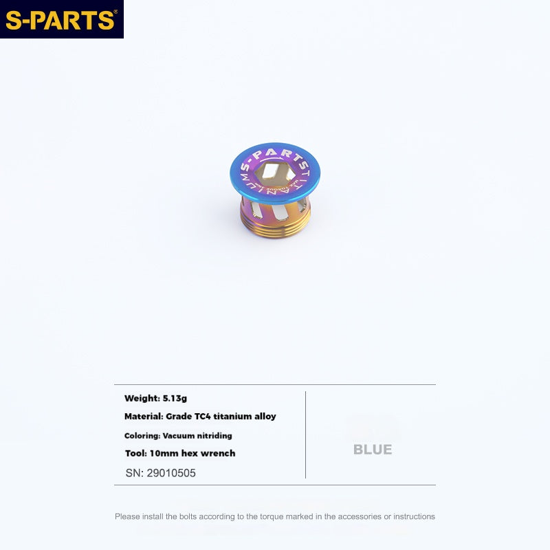 S-PARTS Titanium Alloy Crank Cover L15 for SHIMANO Series