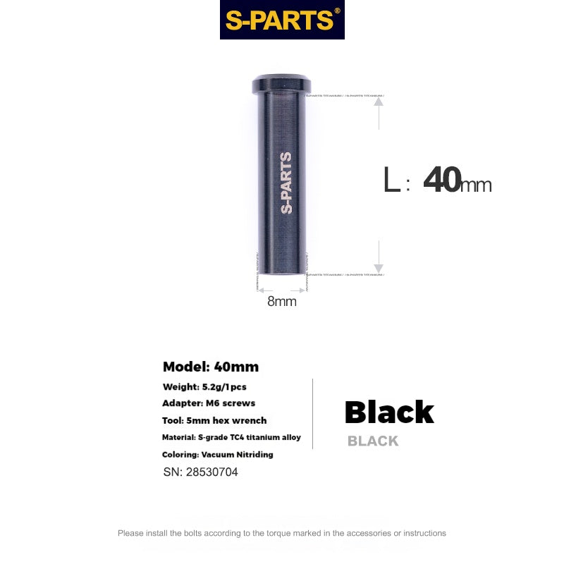 S-PARTS Titanium Alloy C-Clamp Fixing Nut Series