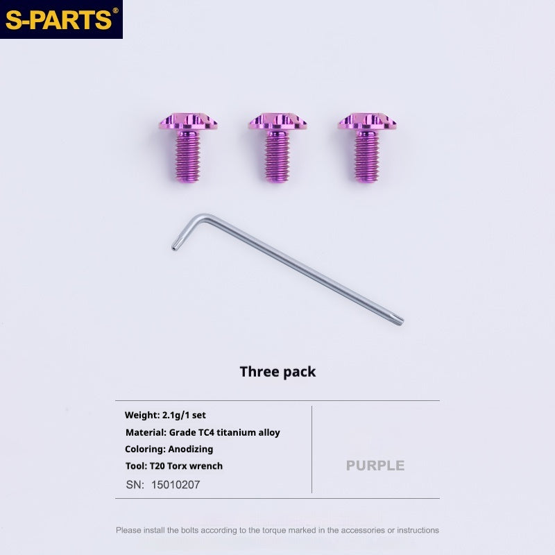 SPARTS Motorcycle Helmet Tailgate Retaining Titanium Screw Set PISTA GPRR Anti-skidding