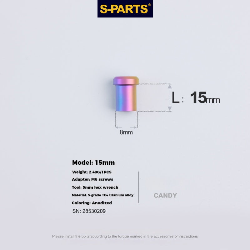 S-PARTS Titanium Alloy C-Clamp Fixing Nut Series
