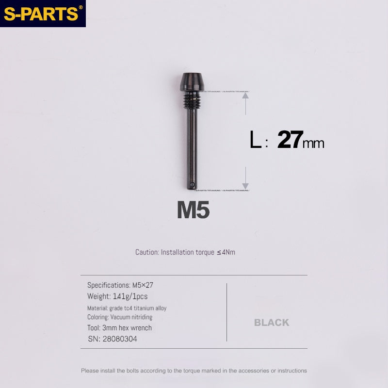S-PARTS Titanium Brake Pad Pin Retainer for Shimano Sram Magura HOPE Disc Brake