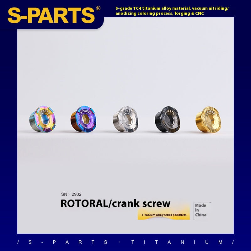 S-PARTS Titanium Alloy Crank Screws for ROTOR Series