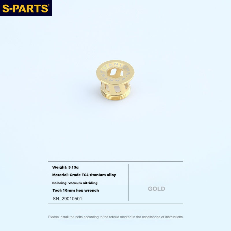 S-PARTS Titanium Alloy Crank Cover L15 for SHIMANO Series