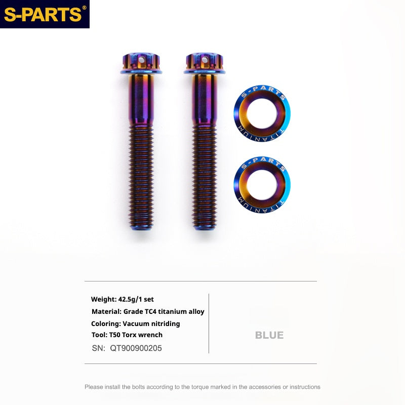 S-PARTS Titanium Rear Axle Bolts Compatible with GOOD TIMES Bicycles and DPSBikes