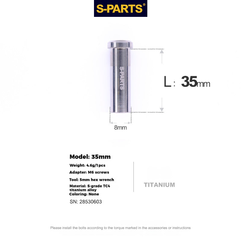 S-PARTS Titanium Alloy C-Clamp Fixing Nut Series
