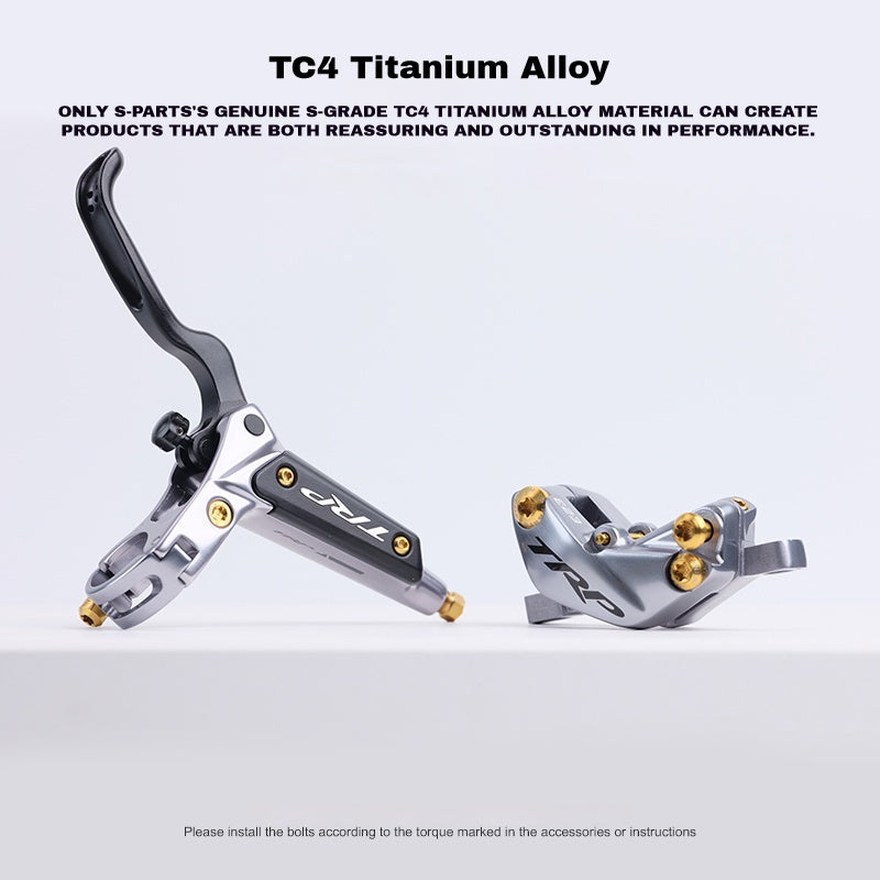 S-PARTS Titanium Alloy Screws for TRP DHR EVO Disc Brake Set
