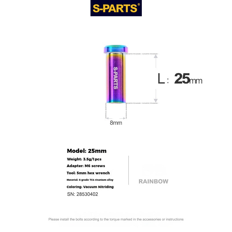 S-PARTS Titanium Alloy C-Clamp Fixing Nut Series