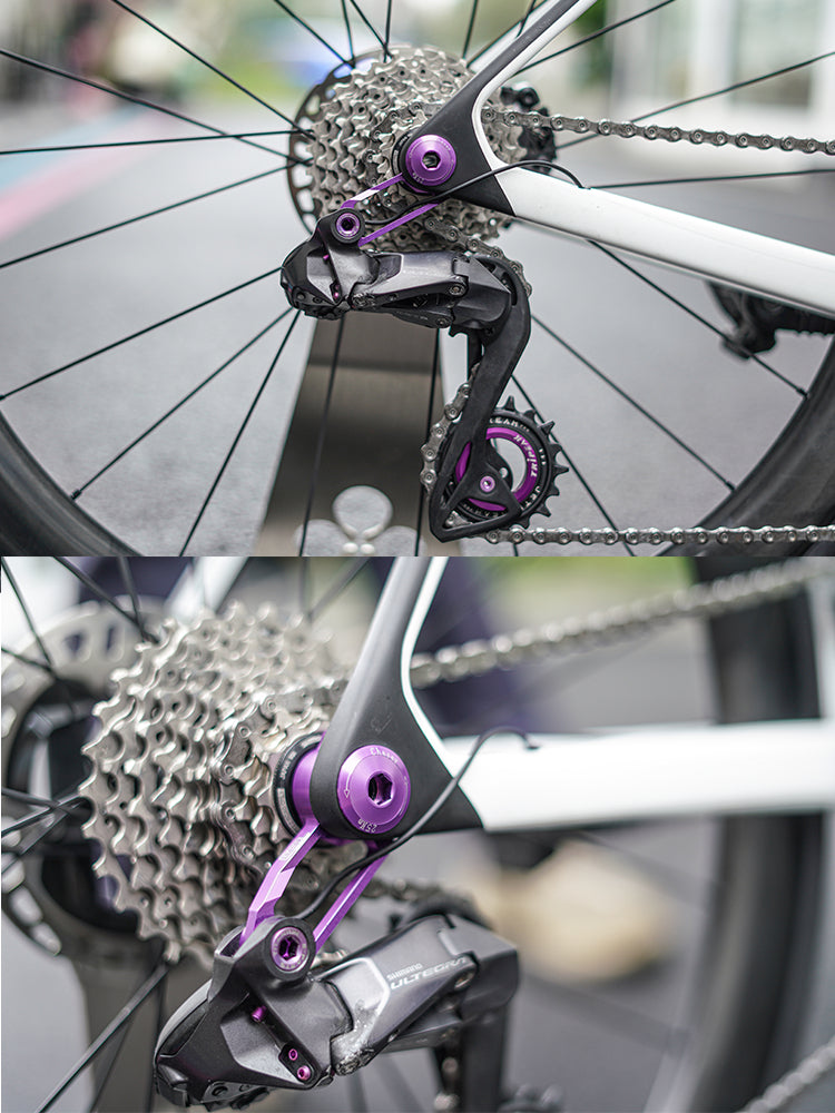 Ultra-Light CNC Aluminum Rear Derailleur Hanger(Compatible only with Shimano R-series rear derailleurs.) | Only 26.8g | Compatible with UDH Systems (TREK MADONE 8, X-LAB RT, VAN RYSEL RCR & More) 1 pcs
