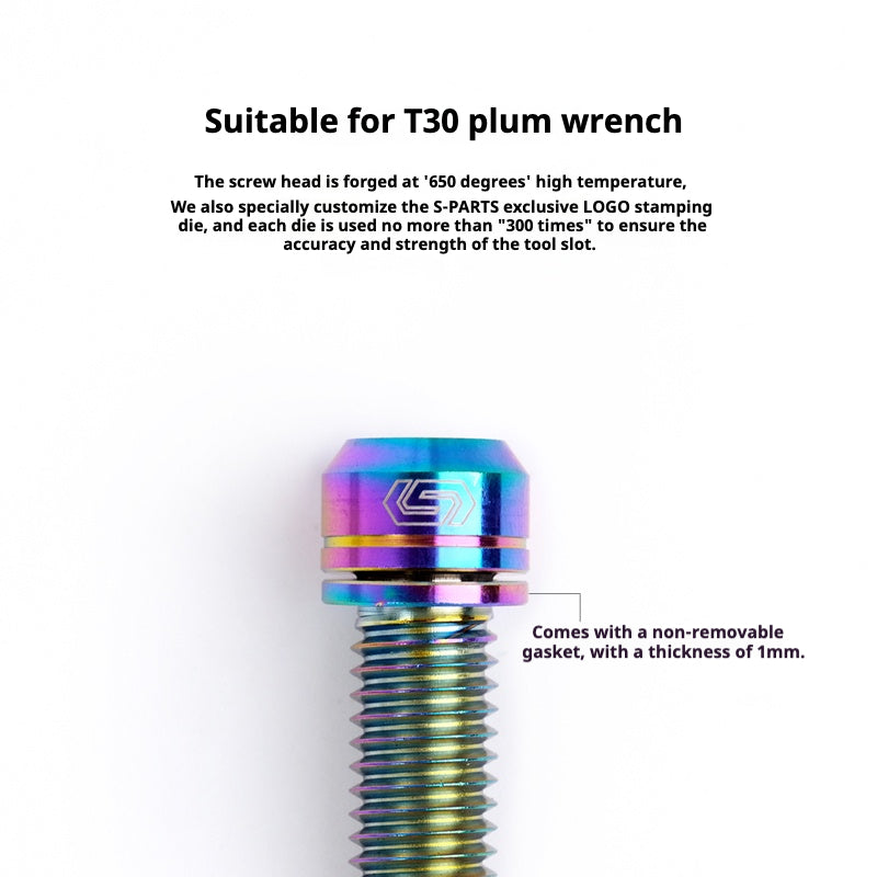 SPARTS A2 Series M6 L10-55mm Titanium Screws