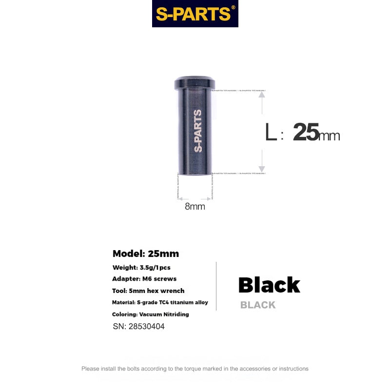 S-PARTS Titanium Alloy C-Clamp Fixing Nut Series